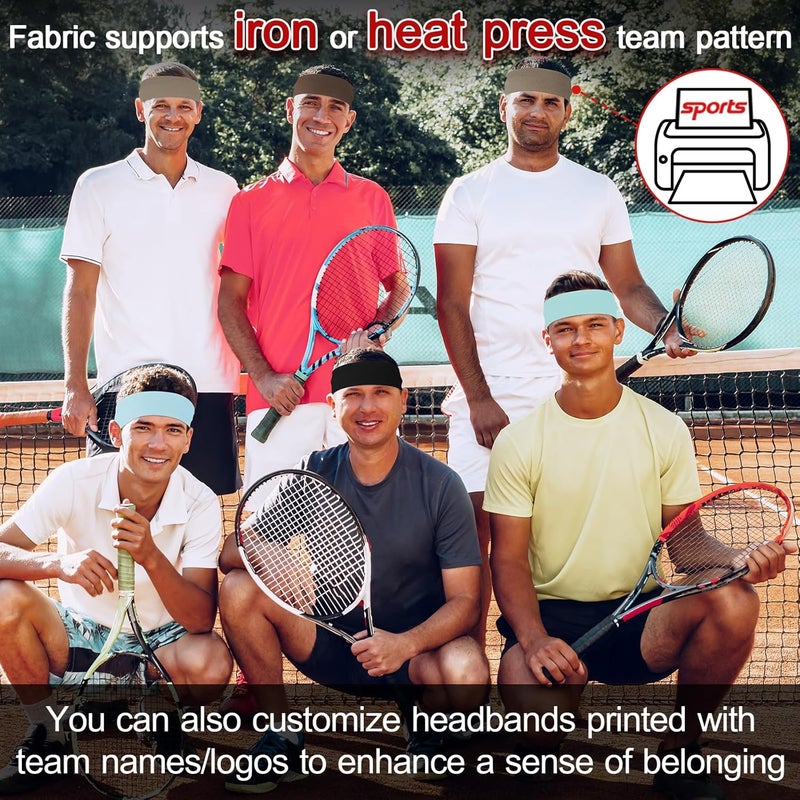 DiyJibb 10 PCS Headbands for Women - Fashion Non Slip Cotton Headbands for Women and Men Perfect for Sports and Outdoor Activities in Summer,Including Running, Yoga, Cycling, Gym Workouts - Image 3